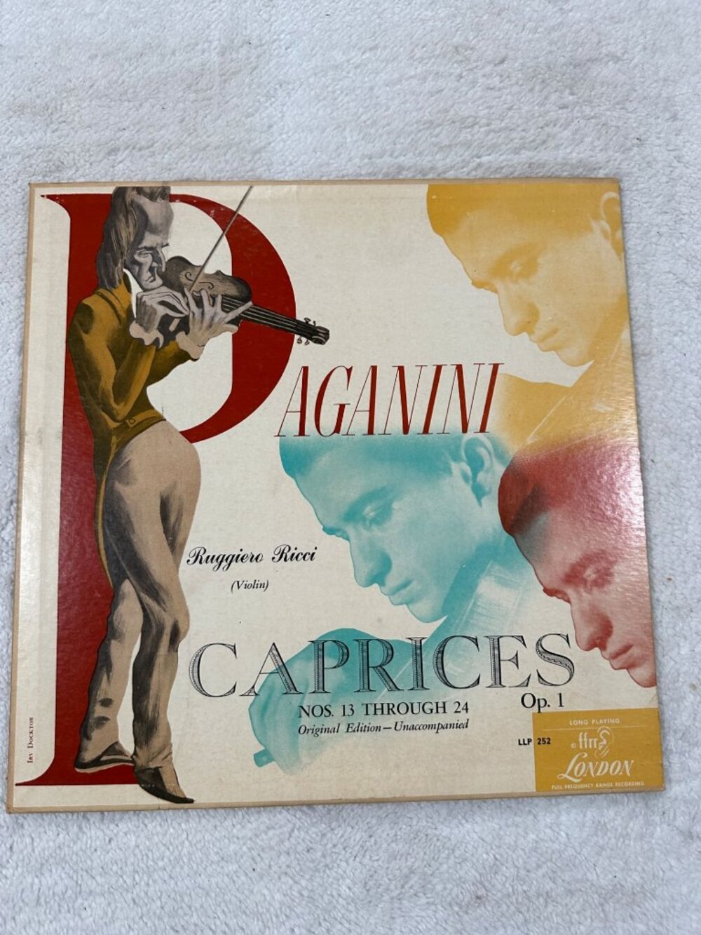 Paganini Caprices Nos. 13-24 Ruggiero Ricci 1954 LP 33RPM London Label Violin
